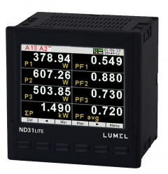 Power quality meters with Modbus RTU (RS485) protocol.