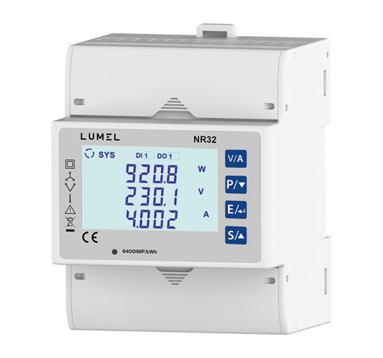 Energy meter for 3-phase network 1/5A