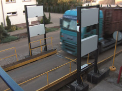 Vehicle inspection for gamma radiations