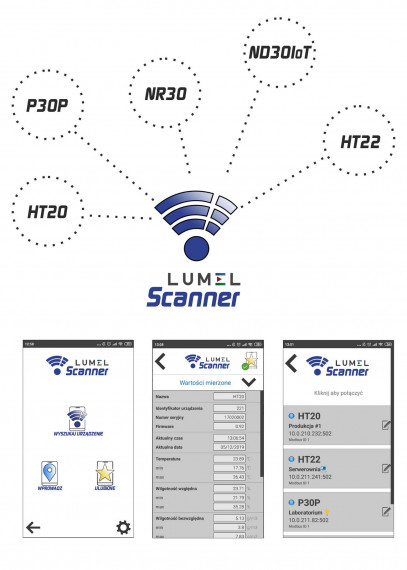 Lumel Scanner - KOSTENLOSE ANWENDUNG FÜR MOBILGERÄTE