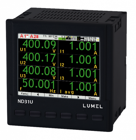 ND31U - Power network meters with Ethernet Daisy and MQTT (IIoT), BACNET/IP OR MODBUS TCP/IP protocols UL certified