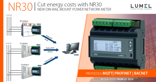 Energiemessgerät der 3-Phasennezt mit Aufzeichnungsfunktion und Ethernet auf Hutschiene