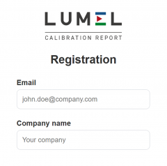 Device calibration report