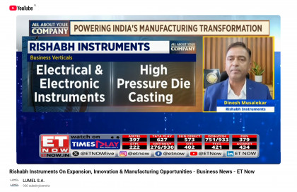 Rishabh Instruments On Expansion, Innovation & Manufacturing Opportunities - Business News - ET Now - Miniaturansicht