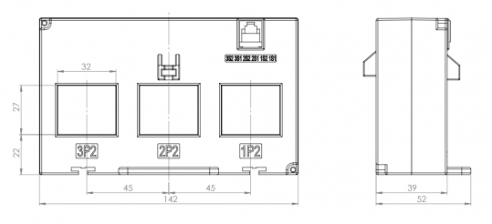 Dedizierte Stromwandler der Serie L (für Netzparameter-Messgerät ND20CT)