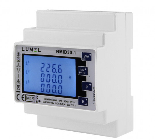 Single- and three-phase network energy meter with MID certificate 1/5A