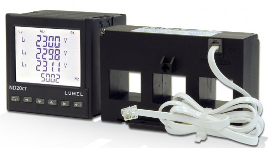 Messgerät für 1-und 3-Phasen-Netzparameter  zur Kooperation mit Stromwandler der Serie  LJ