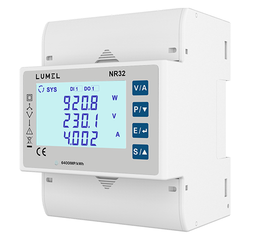 Energy meter for 3-phase network 1/5A