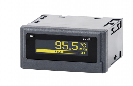 Universeller Messgerät der Temperatur und Standardsignalen mit OLED-Grafikdisplay