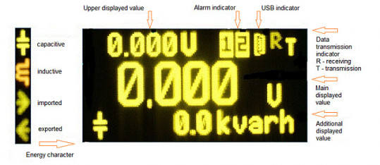 Messgerät der Einphasen-Netzparameter auf Hutschiene mit OLED Display
