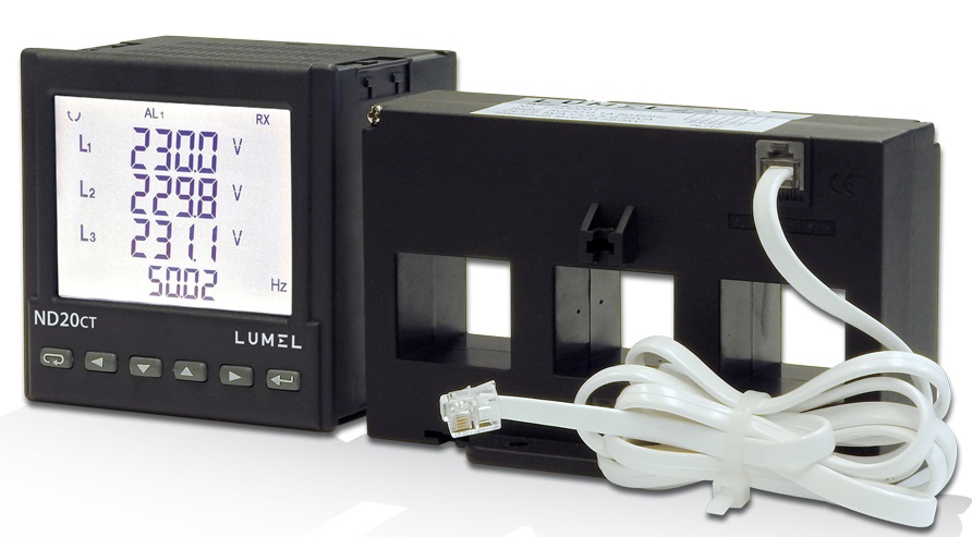 Messgerät für 1-und 3-Phasen-Netzparameter  zur Kooperation mit Stromwandler der Serie  LJ