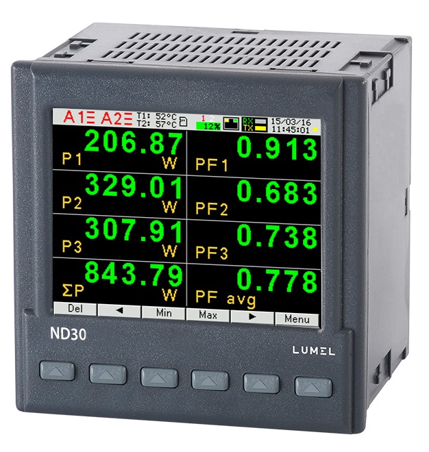 LUMEL ND30 power quality meter